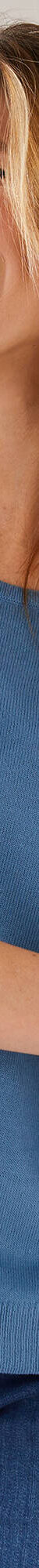 Pull col rond uni, manches longues, toucher doux (bleu grisé) Pull col rond uni, manches longues, toucher doux (bleu grisé)